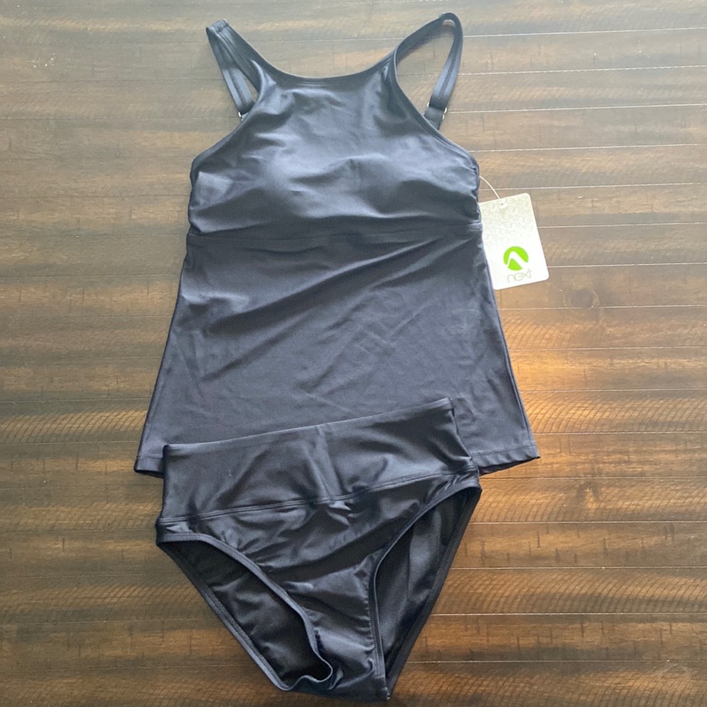 Next Black Tankini 2Piece Swimsuit Women's Size XS NWT
